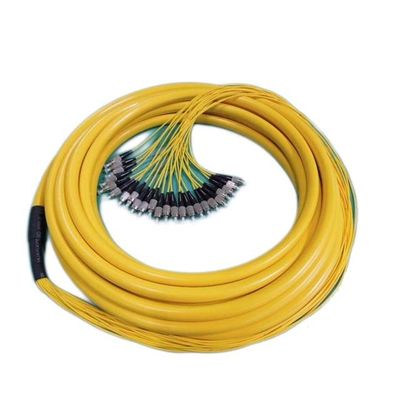 High Power Pigtail Patch Cord FC UPC  24 Fiber Bundle 24 Colors With FC Connector
