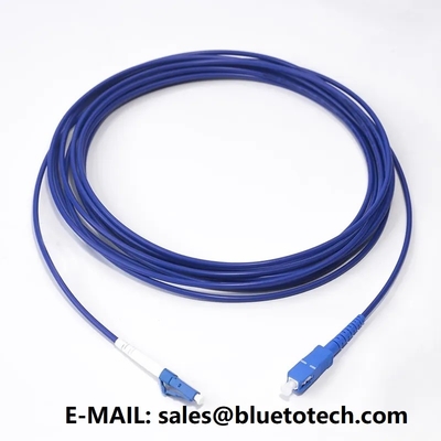 Armored Fiber Optic Patch Cord LC To SC 3mm 2mm Single Mode Simplex Fiber Optic Armroed Patch Cable