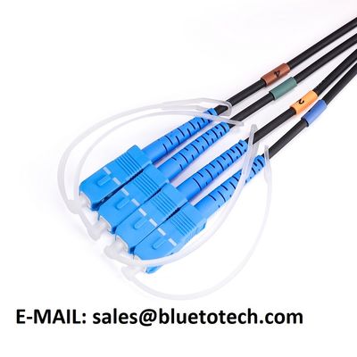 Metal Cable Reel SC to SC 4core Single Mode Outdoor Armored Fiber Optic Patch Cord with 5mm Cable OD for 4G/5G Network