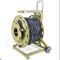 Portable Tactical Fiber Optic Cable Reel With Hole LSZH PVC TPU PE Armored Cable