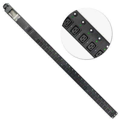 125A High Power PDU 415V Three Phase C13 C19 Outlet Rack Power Distribution Unit ETL CE Certified