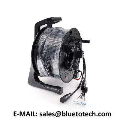 FTTA Armored Optical Patch Cord 4Core TPU 5.0mm LC do LC Single Mode TPU Armor Fiber Optic Patch Cable LC/UPC-LC/UPC 4fiber SM 5mm