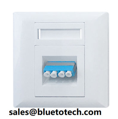 Poczwórny adapter LC FTTH do montażu ściennego na płycie czołowej